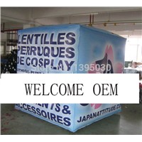 Inflatable Cube Helium Advertising Balloon with 6 Sides Digital Printing Logo for Advertisement