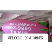 8m Pink Inflatable Airship/ Customized Colors and Logos/ Inflatable Zeppelin/ Blimp for Advertisement