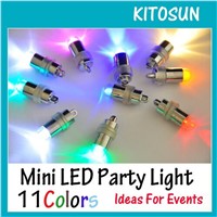 (100pieces/ lot) Super Bright  Waterproof Mini LED Party Lights Light Up luminous Balloons for Christmas