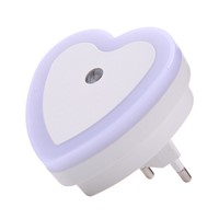 Fashion LED Night Light EU Plug 4 Colors Novelty Bed Lamp For Baby Bedroom Gift Romantic Love Heart Shape Colorful Lights