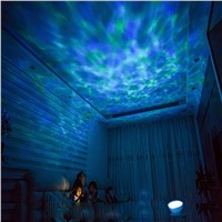 Romantic Colorful Ocean Wave Sky Aurora Projector LED Starry Night Light Lamp With Music Player for Living Room and Bedroom