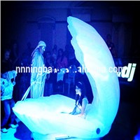 Hot sale LED light party/stage/wedding decortion inflatable prop shell(Diameter:4m)