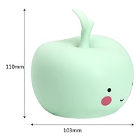 iTimo LED Night Light Bedroom Decoration Room Decors Kid Baby Bedside Light Novelty Atmosphere Lamp Apple Shape Lamps Nightlight