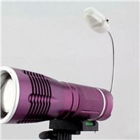 LED Desk Table Flexible Battery Lamp With Clip Clamp Reading Night Light White