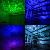 RGB multicolor  LED Ocean Wave Night lamp Projector with Music Player Romantic Decorations light For Living Room bedroom for kid