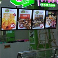 6PCS Fast Food Store Magnetic Slim LED Edge-lit Menu Boards,Restaurant 16&amp;amp;quot;x24&amp;amp;quot; Aluminum LED Menu Lightboxes