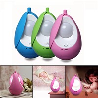 3 Color LED Night Light Rechargeable Portable USB Powered Night Lamp Children Baby Night Light Bedroom Emergency Table Lamp