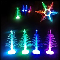 Sale Colorful LED Fiber Optic Nightlight Christmas Tree Lamp Light Children Xmas