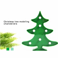 Lumiparty Marquee Sign Light 3D Night Lights Battery Christmas Tree LED Lamp Tree Smart Sign LED Lights For Christmas Decoration