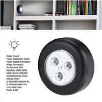 Mini 3 LED Cordless Battery Powered Stick Tap Touch Lamp Home Night Light Bulb Motion Sense Lamp hot selling