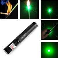 High Quality Promotion 303 Laser Pointer High Power Green Laser Pointer Pen Lazer Burning Match + Safe Key With No 18650 Battery
