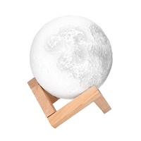 ITimo 3D Moon Night Light Birthday  Valentines Gift  Moonlight Indoor Lighting USB Rechargeable Magical Table Desk Lamp
