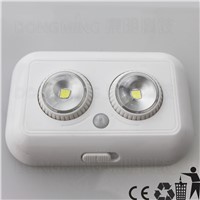 6pcs/lot pir motion infrared sensor light human body AUTO sensing lamp for indoor use emergency night light  3*AAA Battery