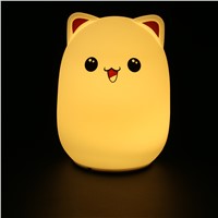 Premium Bedside Lamp Color Changing Silicone Bear LED Night Lights USB Rechargeable Touch Sensor Light Child Cute Night Lamp