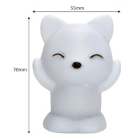 ITimo Home Lighting Fox Shaped Atmosphere Lamp LED Night Light Bedroom Decoration 7 Colors Changing Great Gift For Children