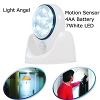 2Set/Lot 7 LED Wireless Motion Sensor Light 360 Degree Rotation Cordless Battery LED Light For Indoor Outdoor Lighting