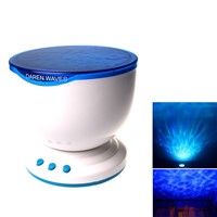 Multicolor Projector Romantic Aurora Master LED Light Ocean Wave Night Light Projector Lamp With Mini Speaker