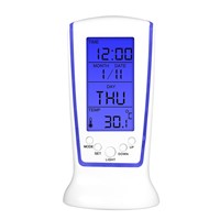 Zacco LED Digital Luminous Music Alarm Clock Timer Nighr Light Blue Ray Temperature Calendar Clock Multi-function Display