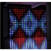 Flexible Soft DJ DMX P9 Led Video Version Cloth RGB 3 In1 Color Curtain Wall Light Screen Display for Wedding Stage Backdrops