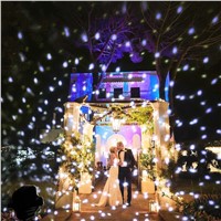 BEIAIDI Snowfall Christmas Laser Projector Light Outdoor Star Snowflakes Outdoor LED Stage Lamp Wedding Landscape Garden Light