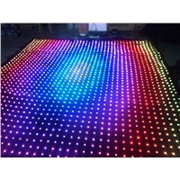 P9 3M*4M PC Mode Led Video Curtain DJ Stage Background 1200pcs 3in1 Led Curtain With 80 Kinds Pattern Wedding Stage Backdrop