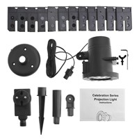Waterproof Outdoor LED Stage Light 12 Types Slide Christmas Laser Snowflake Projector Lamp for Home Garden Holiday Decoration