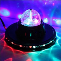 Rotating RGB Stage Light Voice Control Disco Party Crystal Magic LED Ball Club