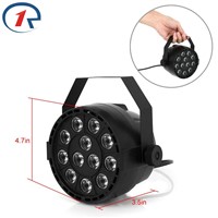 ZjRight 15W IR Remote RGBW 12LED Par lights dmx512 Projector stage light Sound Control night party dj disco effect Dyeing lights