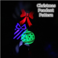 E27 4W RGB Disco DJ Stage Light Bulb Rotating Chrismas Heart Ghost Snowflake Pattern Laser projector lamp For KTV Xmas Party