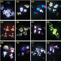 Newest christmas laser projector 12 pattern christmas lights outdoor Lawn laser shower light Waterproof Star Projector spotlight