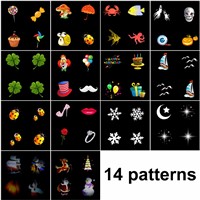 ZjRight Led light 14 Patterns Outdoor Waterproof projection lighting dj disco Birthday Xmas Halloween party fairy novelty