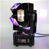 Wholesales Price 8 Pack 90W Led Beam Moving Head Light Spider Scanner Double Rotate Tilt Arm Cheap Price Random Running CE ROHS