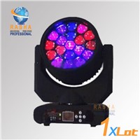 Rasha New Arrival 19pcs*12W 4in1 RGBW LED Big Bee Eye Moving Head Beam+Wash Light For Event Party,LED Moving Head Beam Bee Eye