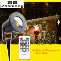 Outdoor Waterproof Lawn Laser Light Dynamic Static Remote Control Red Green Stars Christmas Courtyard Garden Landscape Lights