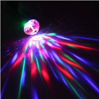 RGB Colorful Crystal LED Stage Light Effect Dj Disco Party KTV Club Bar Laser Projector Lamp + LED Flashlight Torch Flash Light