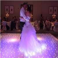 12*12 ft starlit dancefloors White Flashing Dance Floor white starlight LED dance floors with  twinkling effect