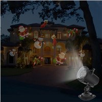 Christmas Light 10 color slides Laser LED Projector Lights Landscape Spotlight For Halloween Birthday Wedding Party Decoration