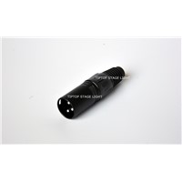 TP-C13 Wholesales Price 40PCS 3 Pin DMX Terminator Plug Black Color Aluminum Head DMX Cable Patch Cords Male Female Connector