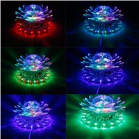 Disco RGB Led Stage Light Auto Rotating Ball Lamp Effect Magic Party Club Lights For Christmas Home KTV Xmas Wedding Show Pub