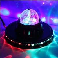 Rotating RGB Stage Light Voice Control Disco Party Crystal Magic LED Ball Club for Disco Lighting Laser Stage Light Party Show