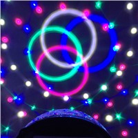 9W AC110V-260V LED RGB Stage Light Crystal Ball Laser disco lighting lamp Flash DJ LED Bulb Party Dancing Lamp