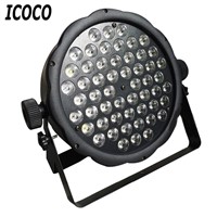 ICOCO 54 LEDs 1W Plastic Par Light Disco Stage Club Party KTV Show Flat Equipment Bright Light Spotlight Sound Controller Sale
