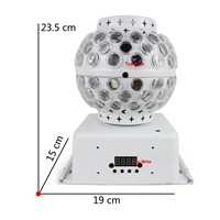 4Pcs/Lot Remote Control Crystal Magic Ball Light 12X3W RGBW 4IN1 Rotation Swing Gobo Effect Lights Holiday Decoration Equipments