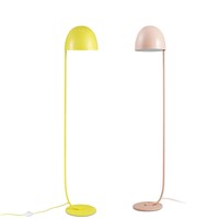 Nordic LED floor lamp egg shape pink yellow color metal body modern simplistic design novelty floor light for baby room bedroom.