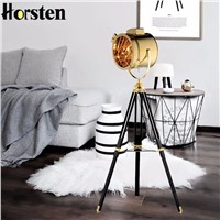 Horsten Industrial Bar Nordic American Creative Studio Retro Silver Golden Floor Lights Tripod Searchlight Floor Lamps E27