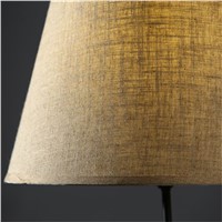 Rustic Wooden Tripod Floor Lamp Fabric Lampshades Classical Chinese Light Living Room Stand Lamps Modern Contemporary FL-18