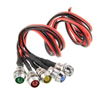 Cool 5x LED Indicator Light Lamp Pilot Directional For Car color White