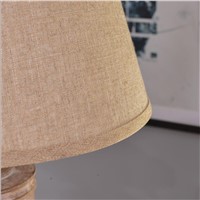 NEW Cottage Vintage Handmade Wood Linen Led E27 Floor Lamp for Living Room Bedroom Study Deco Light H 165cm 1712