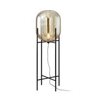 smoke glass lamp floor lamp loft replica design lamp modern stained glass sculpture lighting cognac glass shade standing light