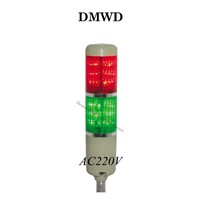 AC220V Safety Stack Lamp Red Green Yellow Flash Industrial Tower Signal Light LTA-205 Red and green